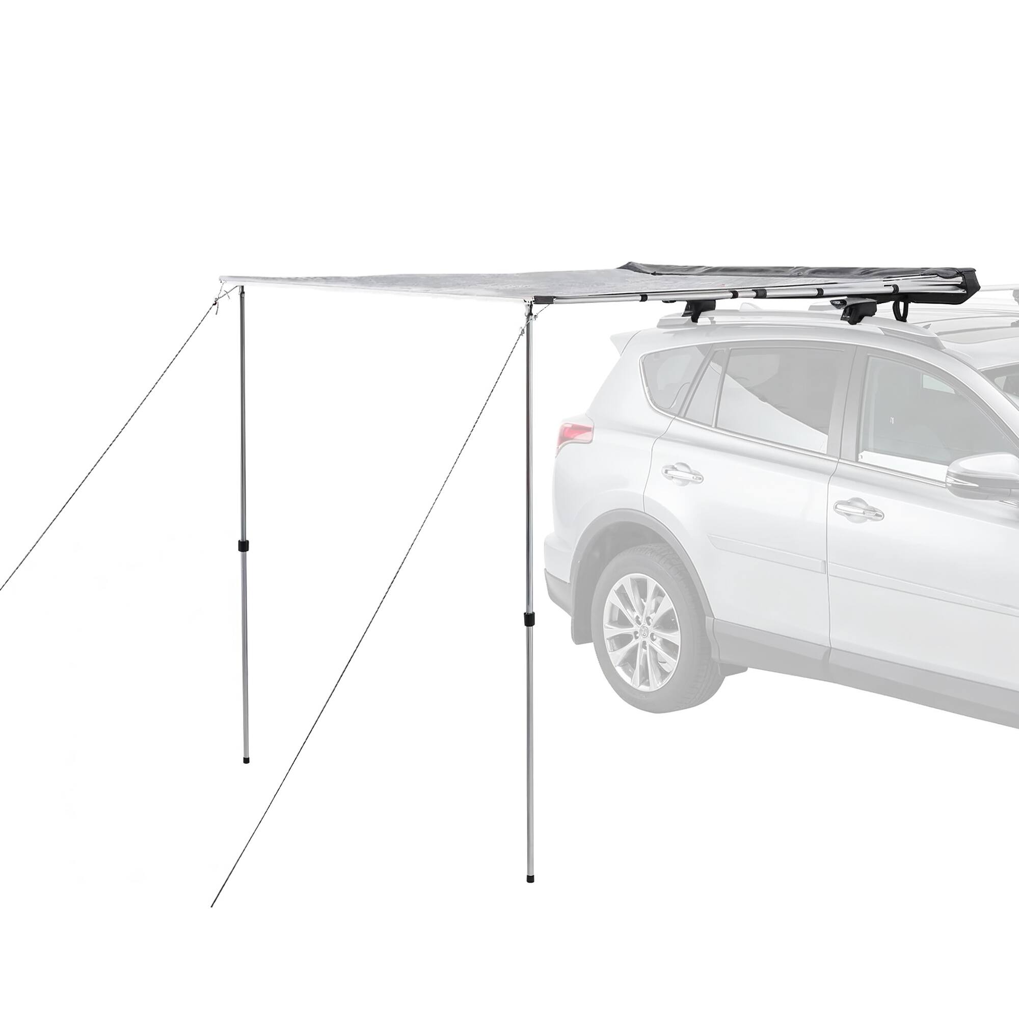 Alt View 1. Yakima - Yakima OverNOut 4.5' Lightweight Roof Mounted Awning w/Included SKS Lock, Small - Gray.