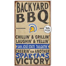 Jardine - San Jose State Spartans 11" x 20" Indoor/Outdoor BBQ Sign - Brown