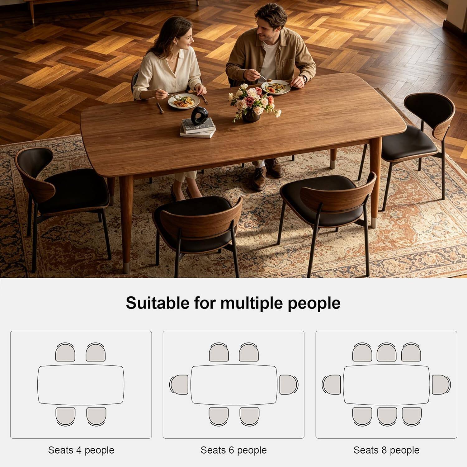 Suitable for multiple people

Seats 4 people

Seats 6 people

Seats 8 people