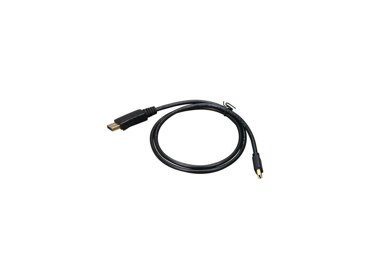 Alt View 1. StarTech.com - StarTech.com MDP2DPMM3 3ft Mini DP to DP 1.2 4K HBR2 Adapter Cable.
