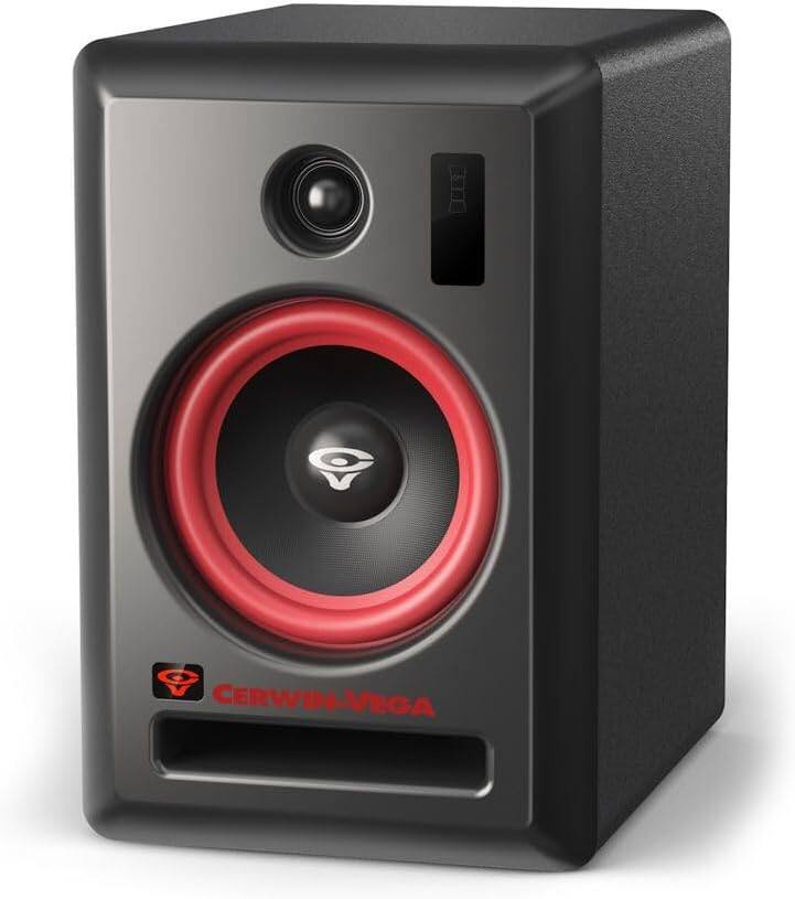 Back. Cerwin Vega - Cerwin Vega VEGA6SB-PR 6 Inch 2-Way Powered Studio Monitor Pair - Black.
