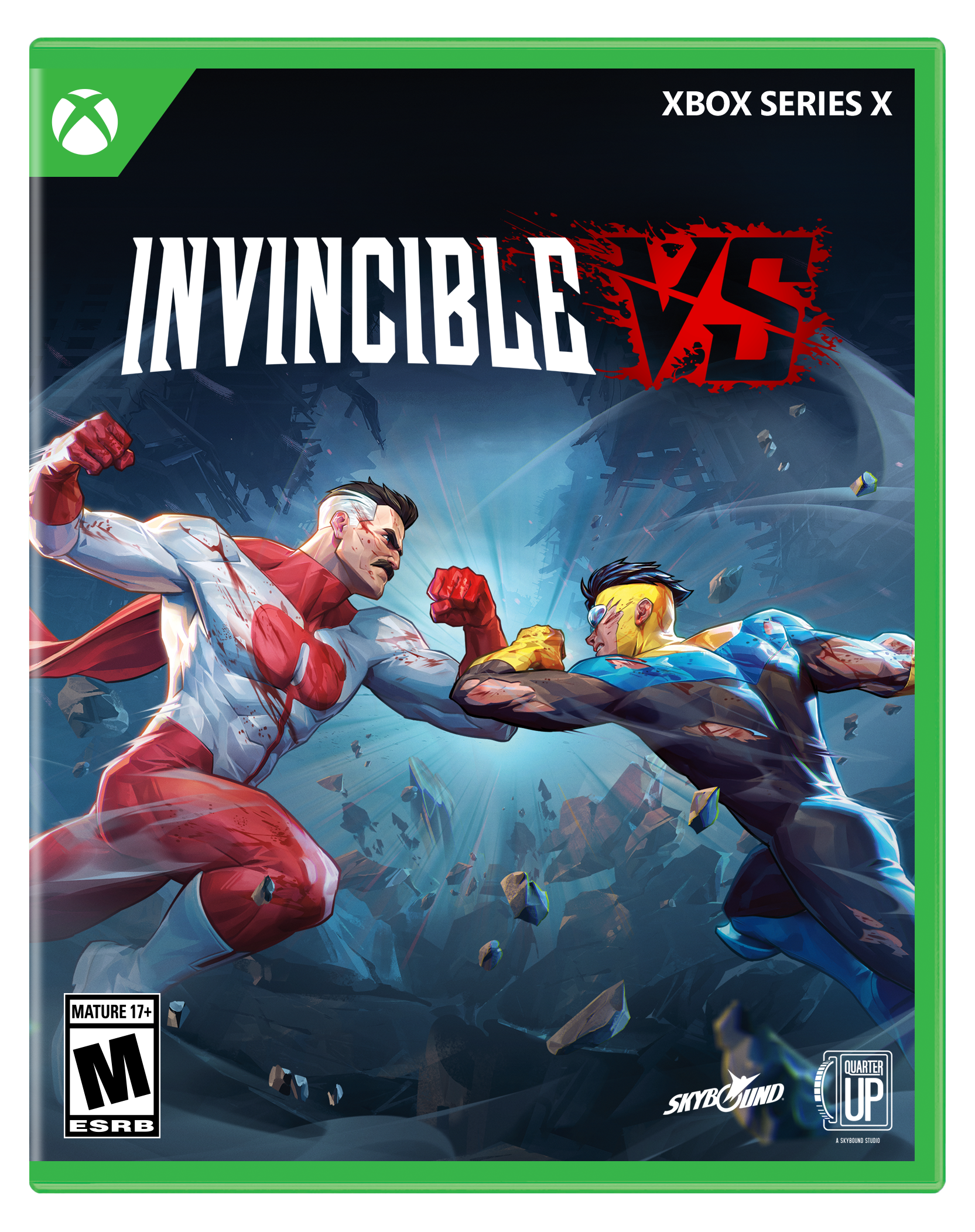 XBOX SERIES X  
INVINCIBLE VS  
MATURE 17+  
M ESRB  
SKYBOUND  
QUARTER UP