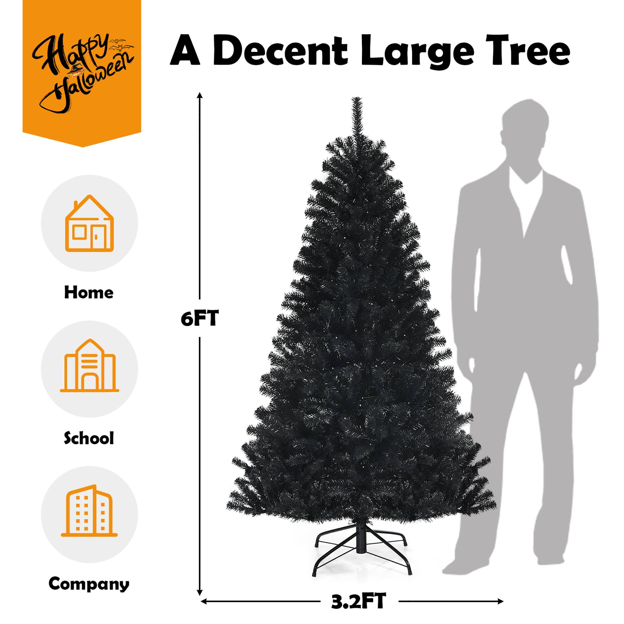 Happy Halloween! A Decent Large Tree Home 6FT School Company 3.2FT