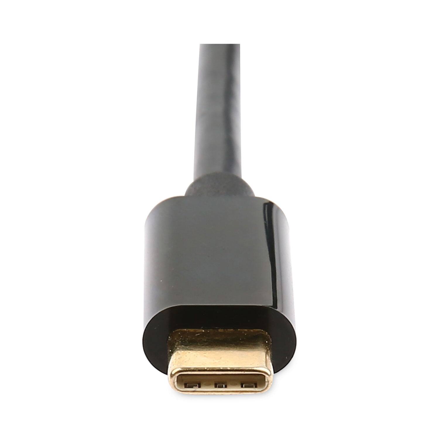 Left. Innovera - USB Type-C to DisplayPort Adapter, 6 ft, Black.