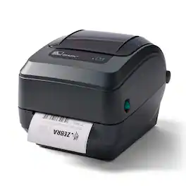 Zebra - GK420t Thermal Transfer Monochrome Desktop Printer with Print Ethernet Port Connectivity GK42-102210-000