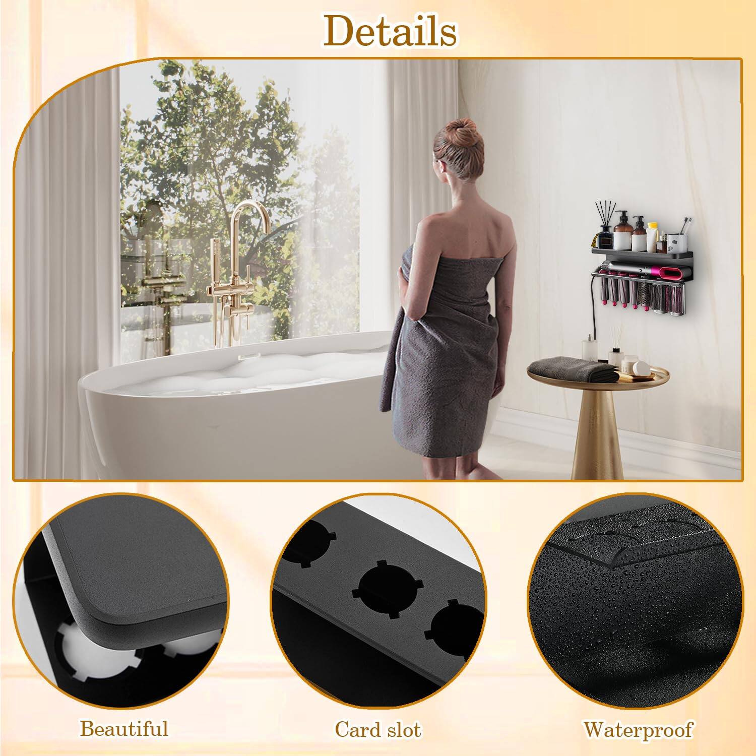 Details

Beautiful  
Card slot  
Waterproof