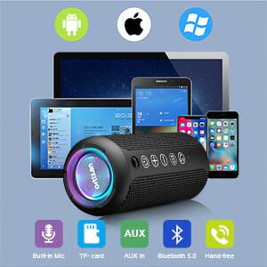 18:18 20  ortizan AUX Built-In Mic TF-card AUX In Bluetooth 5.0 Hand-free