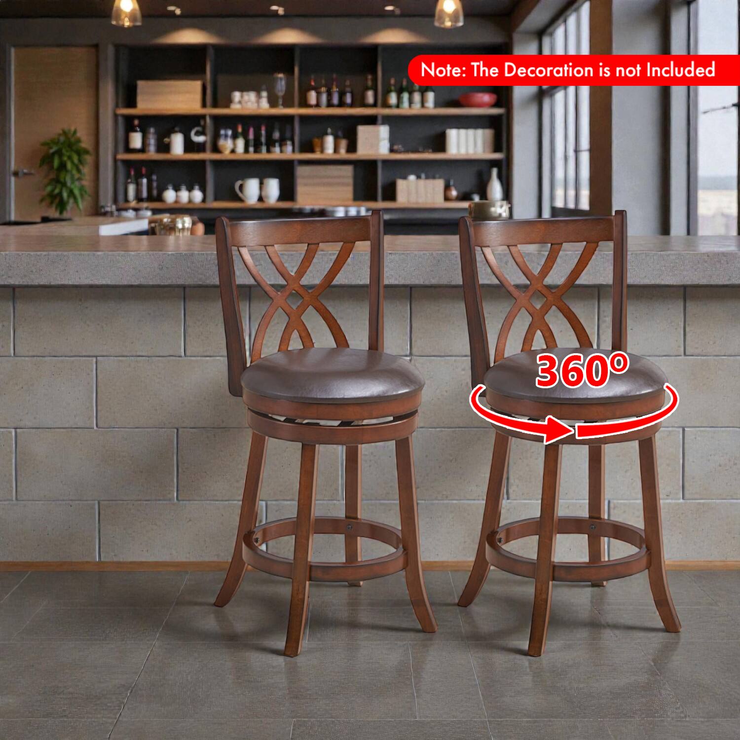 Note: The Decoration is not Included

360°