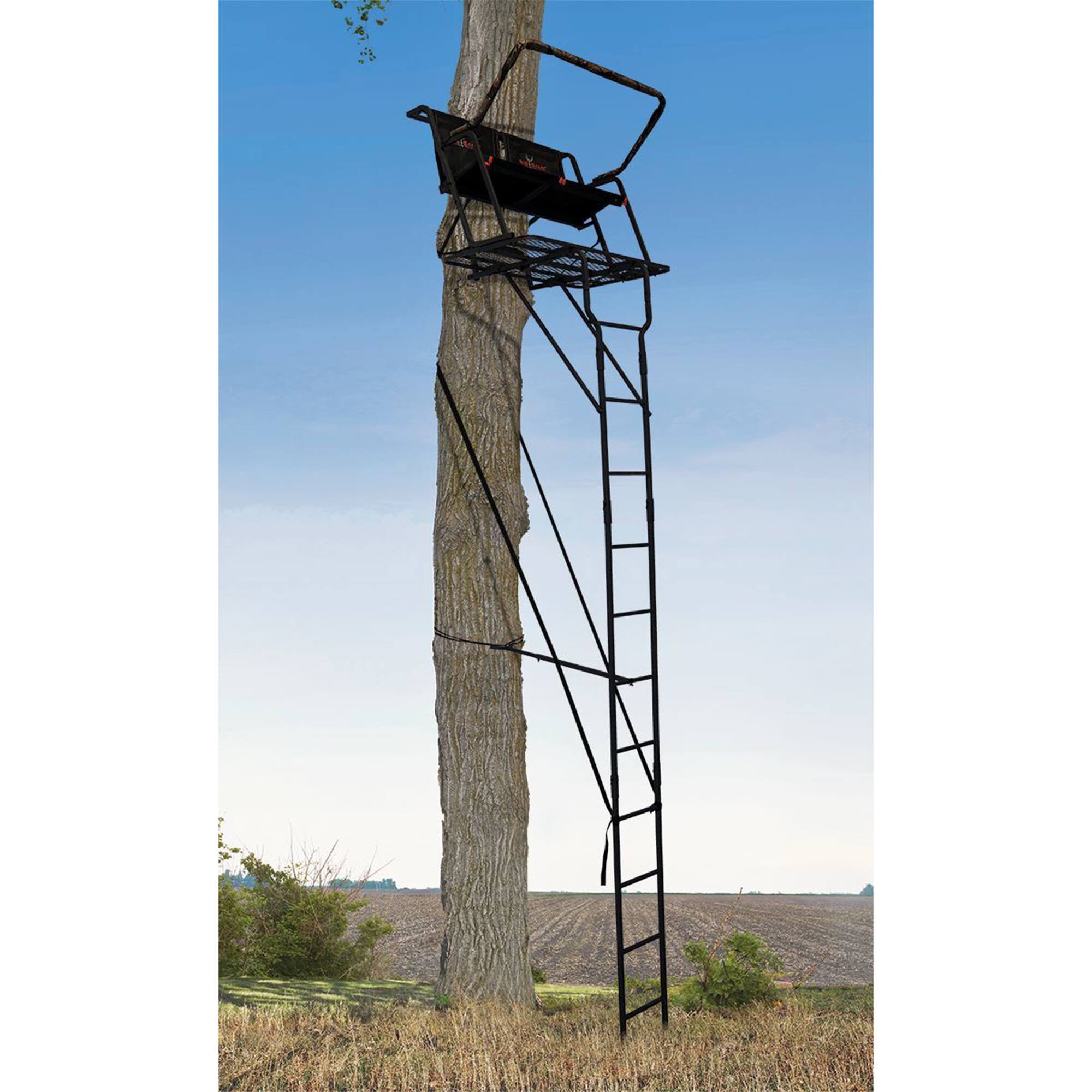 Alt View 5. Big Game Treestands - Big Game Spector XT 17 Foot 2 Person Deer Hunting Ladder Climbing Tree Stand - Black.