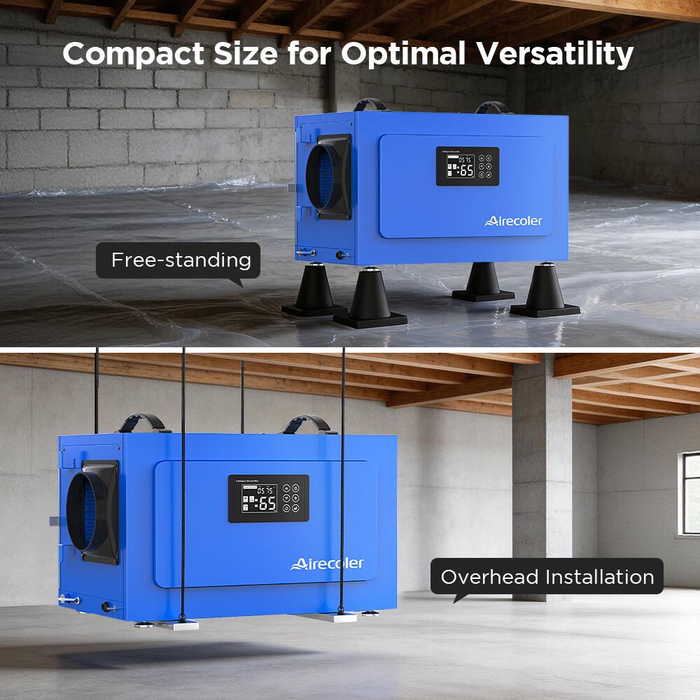 Compact Size for Optimal Versatility

- Free-standing
- Overhead Installation