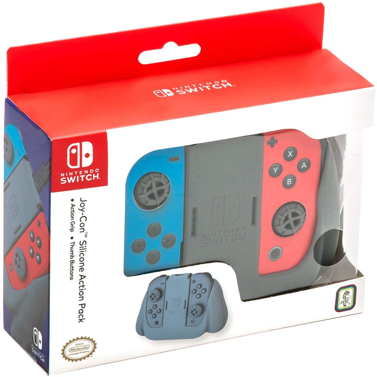 PopMarket - Switch Accessory: RDS Joy-Con Silicone Grip Action Pack: Officially Licensed by Nintendo - Multicolor