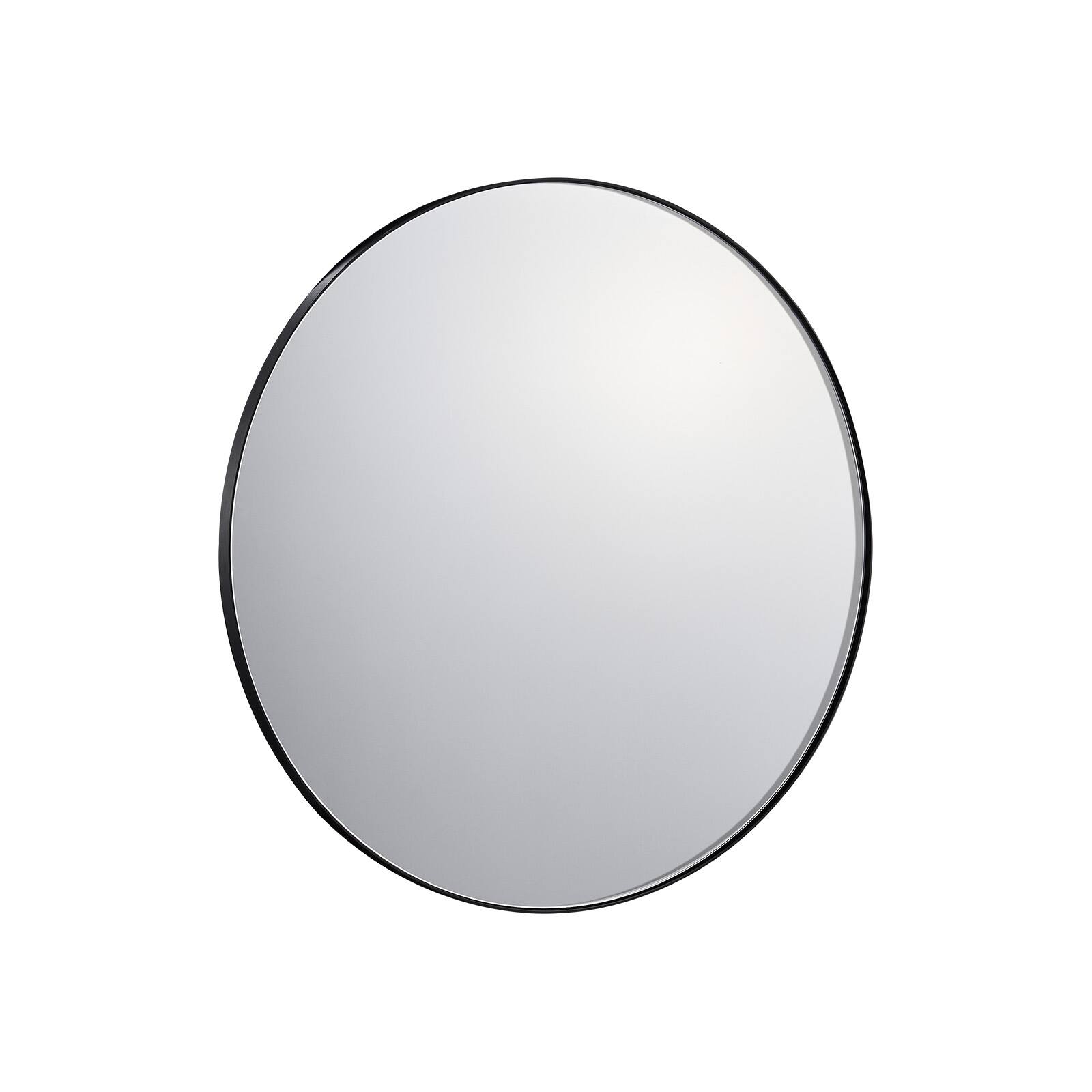 Alt View 5. VEVOR - Wall Mounted Makeup Mirror, 0.15" Thick, 30 in Mirror with Aluminium Alloy Frame & Explosion-Proof Film - Black.