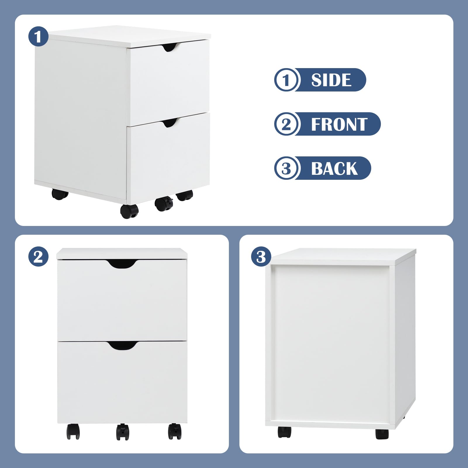 1 SIDE  
2 FRONT  
3 BACK