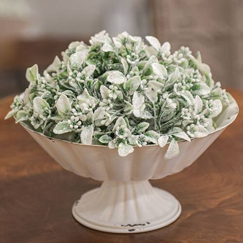 Angle. BreeBe - Frosted Fantasy Boxwood Half Sphere 8" - Multi.