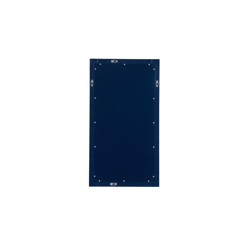 Angle. Elegant Decor - Aqua vanity mirror 18x32 inch in blue - Blue.