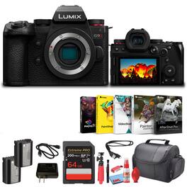 Panasonic - Lumix G9 II Micro Four Thirds Mirrorless Camera, 25.2MP (Body Only) Bundle