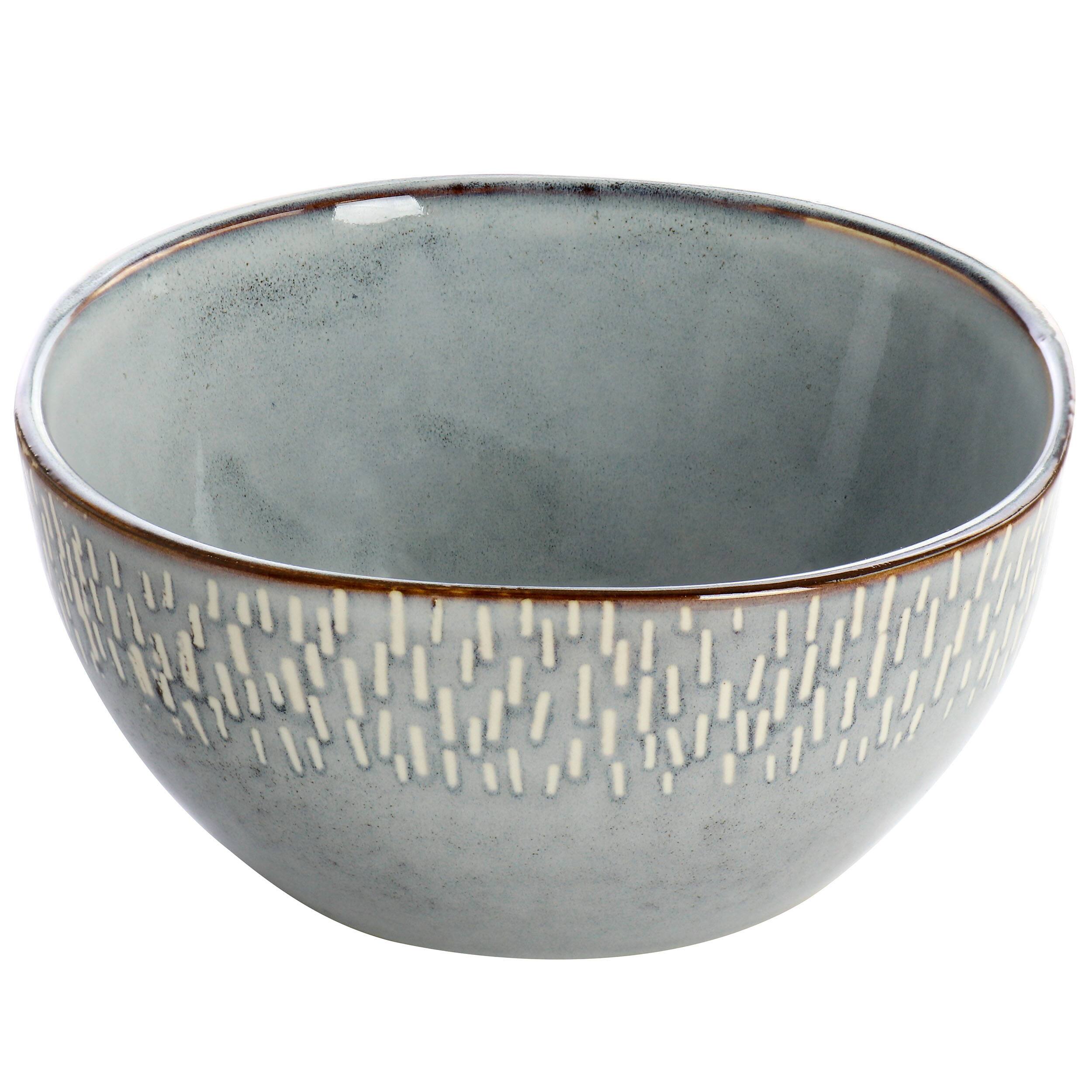 Alt View 3. Meritage - Meritage 16 Piece Reactive Glaze Stoneware Dinnerware Set in Grey - Gray.