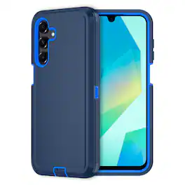 Entronix - Galaxy A16 Case - Heavy Duty Triple-Layer Protection for Ultimate Safety - Navy Blue