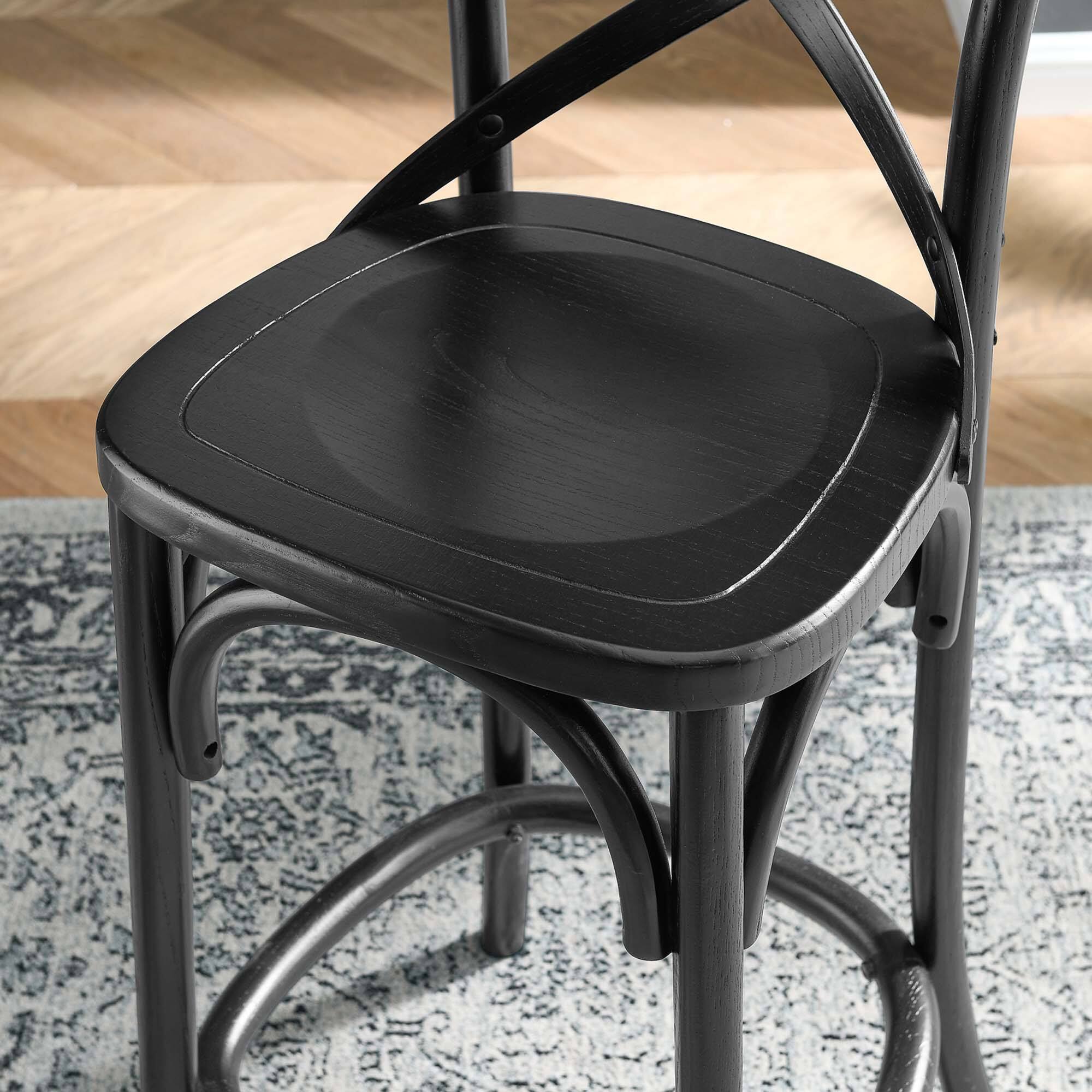 Alt View 6. Modway - Gear Counter Stool by Modway - Black.