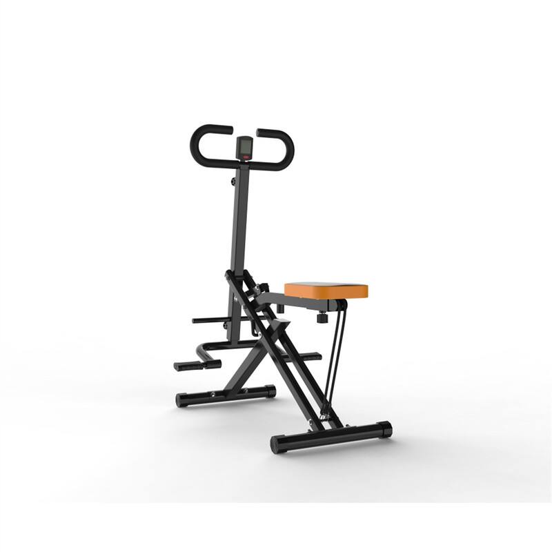 Alt View 6. HTUTWOO - Squat Machine for Home - Foldable Glutes Assist Trainer with Resistance Bands, Booty Butt Thighs Workout, Ab Back Leg - Black.