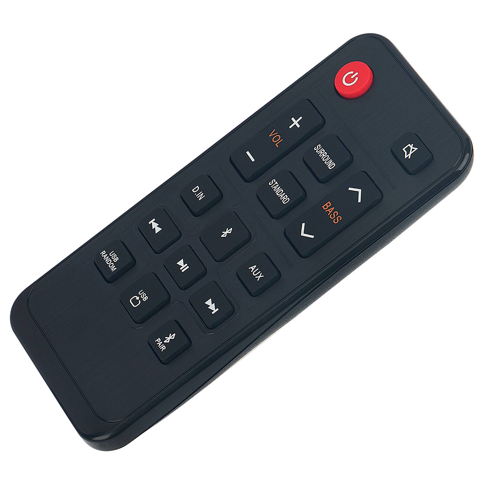 - RANDOM
- USB
- DIN
- PAIR
- USB
- AUX
- VOL
- SURROUND
- STANDARD
- BASS