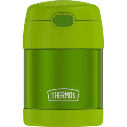 Front. Thermos - Thermos 10 oz. Kid's Funtainer Insulated Stainless Food Jar - Lime - Lime.