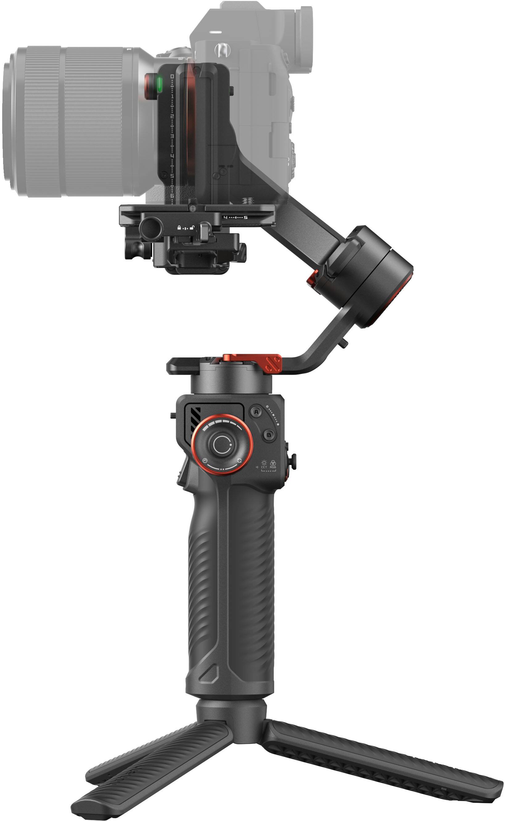 Alt View 27. Hohem - iSteady MT3 Gimbal Stabilizer w/ AI Tracking & Orientation Switch & Universal Compatibility with Cameras up to 3lbs - Black.