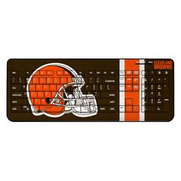 Keyscaper - Cleveland Browns Stripe Wireless Keyboard - Multicolor