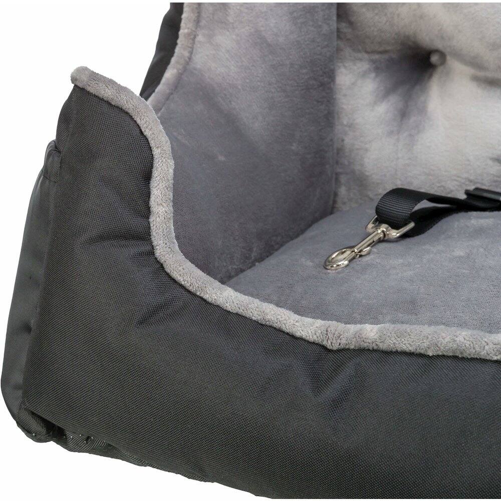 Alt View 5. TRIXIE - Convertible Deluxe Pet  Car Seat, Dog Booster Seat, Travel Pet Bed - Black.