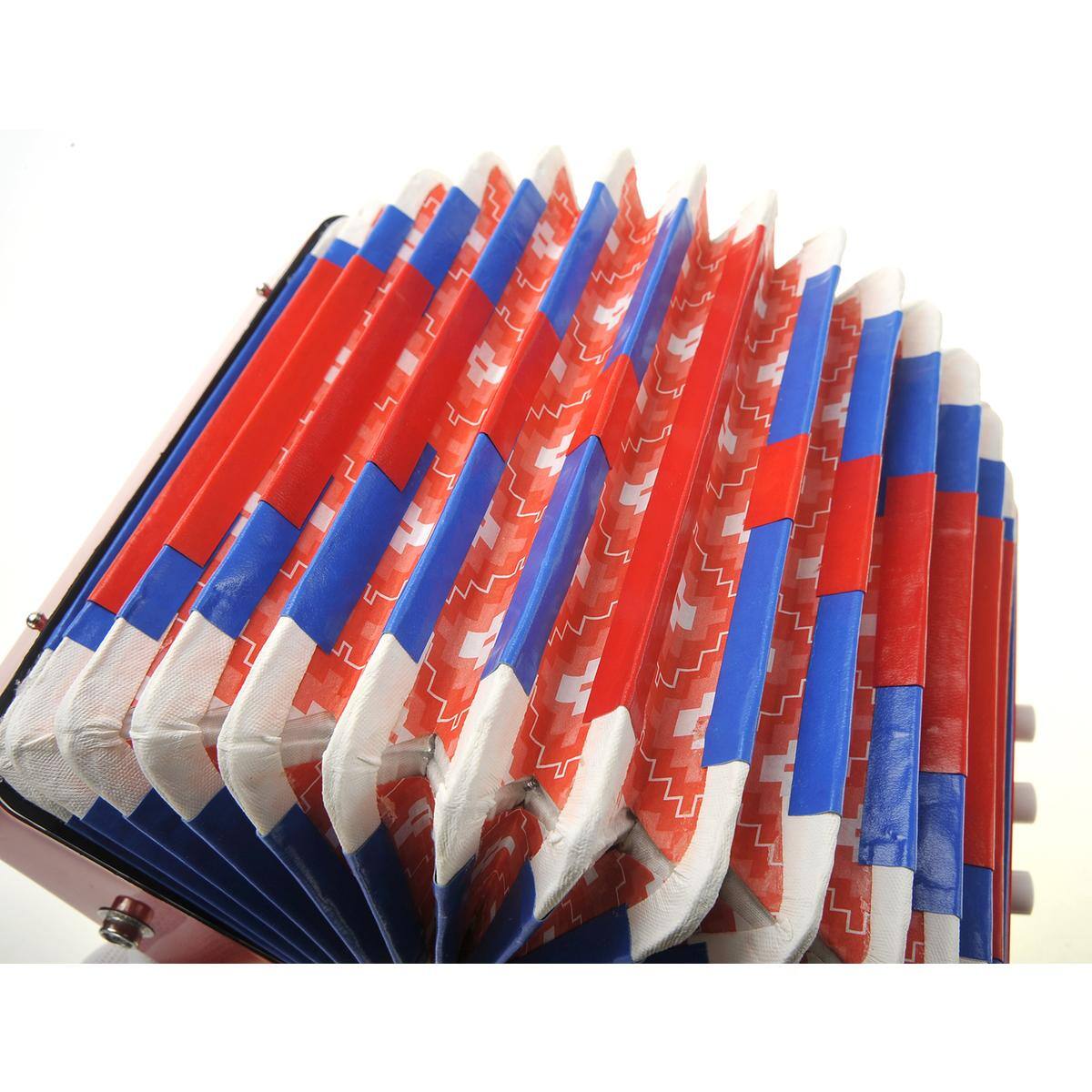 Left. JuzToys - Kids Accordion Instrument, Mini Accordion for Kids Toddlers Accordion Musical Toy Red - Red.