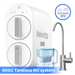 Waterdrop - G2P600 Reverse Osmosis System Extra WD-PT-07B Water Filter Pitcher - White