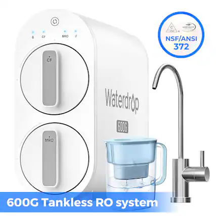() C Y - - PI o CF MRO NSF/ANSI 372 CF Waterdrop 600G Tankless RO system