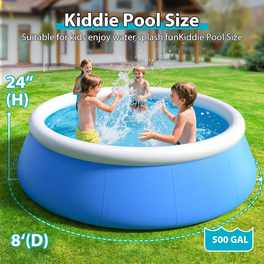 Sunrio Above ground swimming pool RE-IP-BL-8FT Best Buy