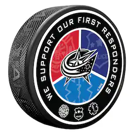 Mustang Drinkware - Columbus Blue Jackets First Responders Puck - Multicolor