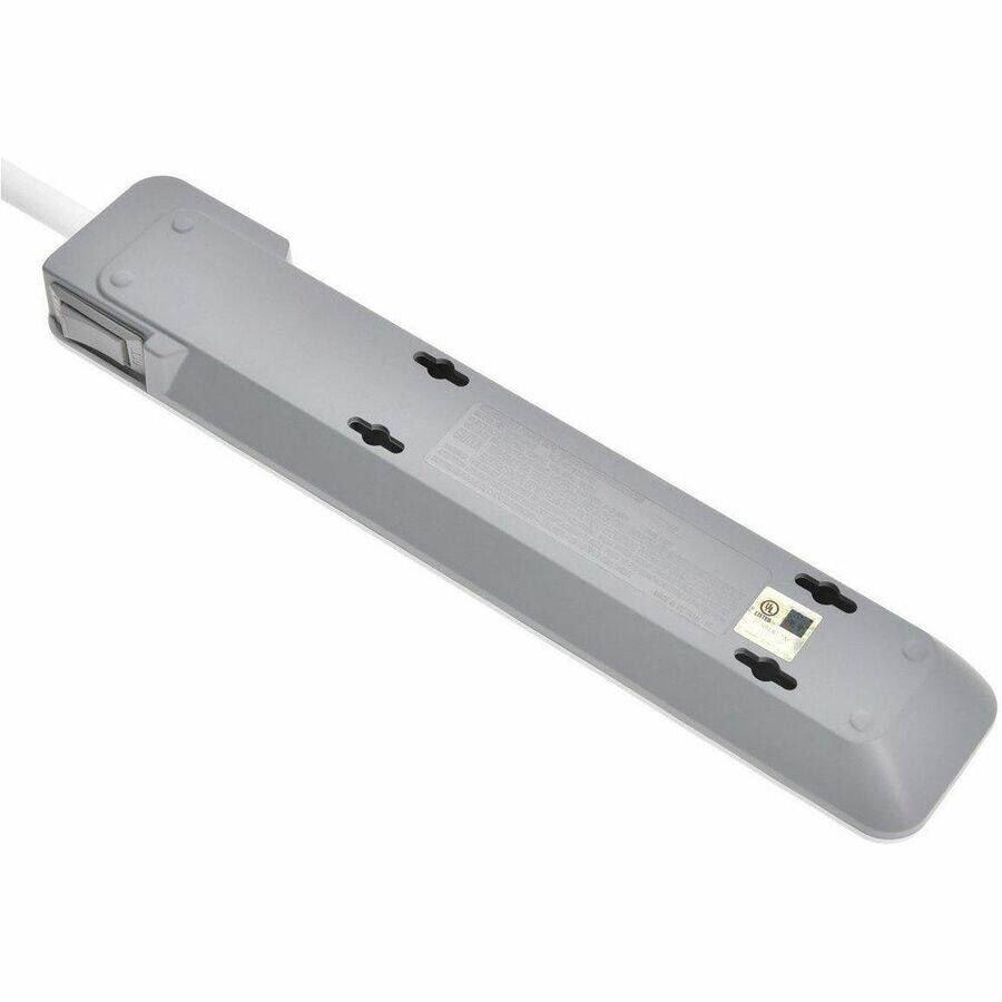 Alt View 2. Monoprice - Monoprice 9198 6-Outlets Surge Suppressor/Protector - 6 x AC Power - 1800 VA - 540 J - 120 V AC Input - 36 kA - 3 ft - black.