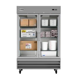 Koolmore - 54 in. Two Glass Door Reach-In Freezer 47 cu ft. RIF-2D-GD - Stainless Steel