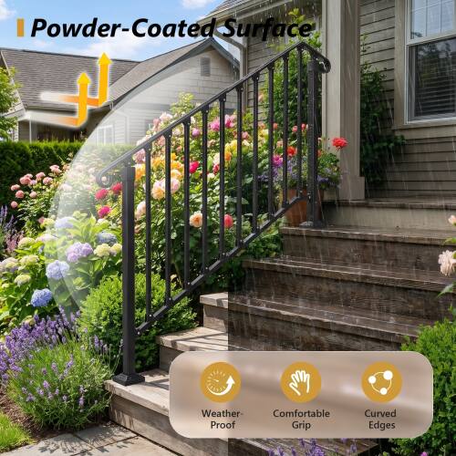 Powder-Coated Surface

Weather Proof

Comfortable Grip

Curved Edges