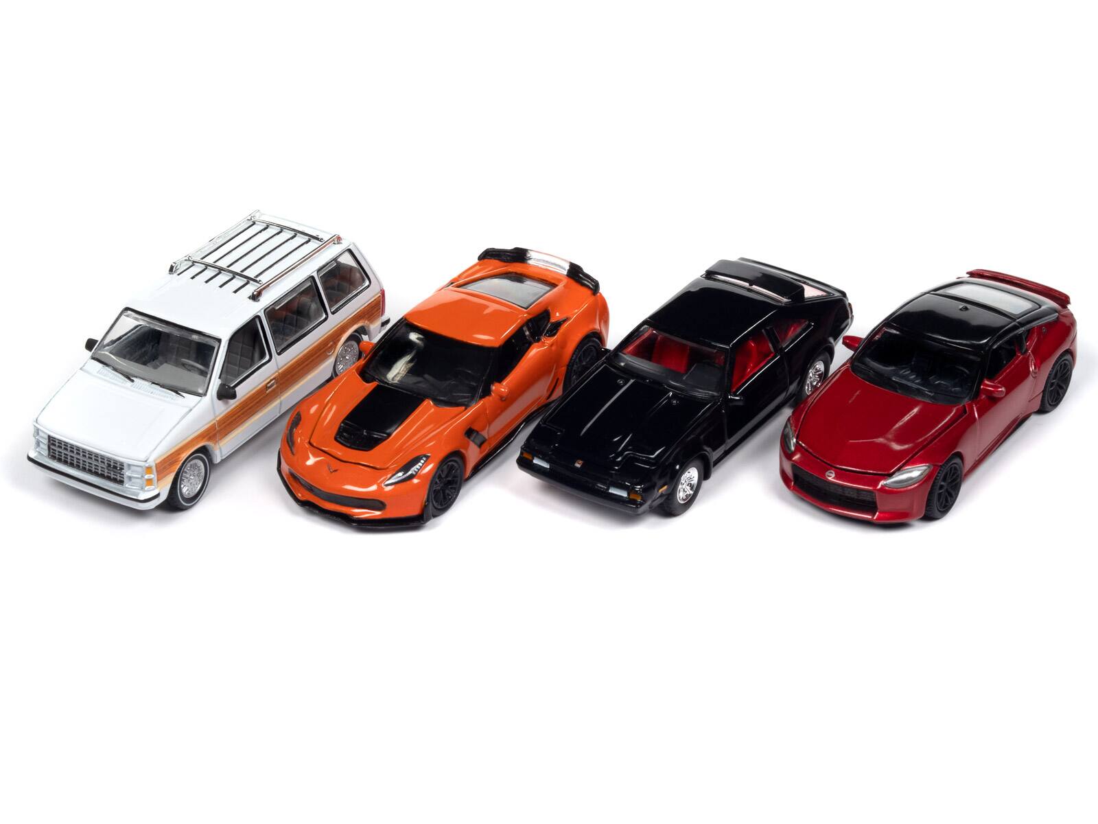 Angle. Autoworld - Auto World Premium 2024 Set A of 6 pieces Release 2 1/64 Diecast Model Cars by Auto World - Multi.