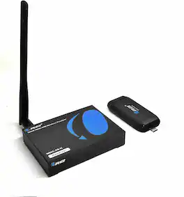Orei - Wireless HDMI Extender Transmitter & Receiver Dongle 1080P Kit Type USB-C to HDMI - Up to 50 Ft - WHC-50-K - Black