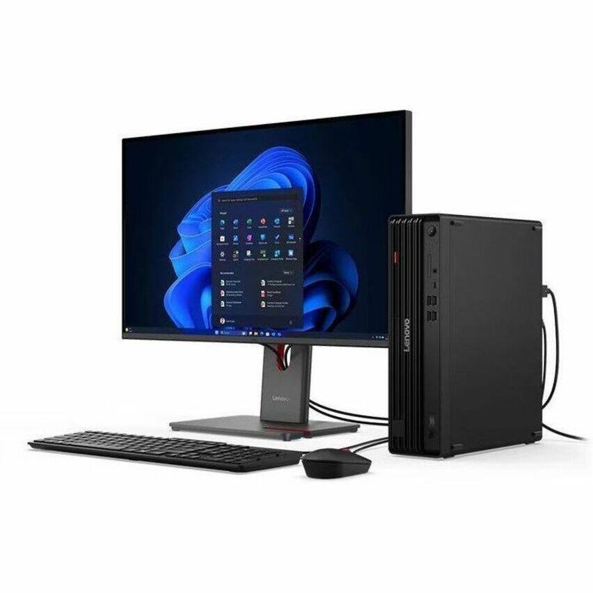 Alt View 1. Lenovo - Lenovo ThinkCentre M90s Gen 6 12YU000HUS Desktop Computer - Intel Core Ultra 5 235 - 16 GB - 512 GB SSD - Small Form - Black.