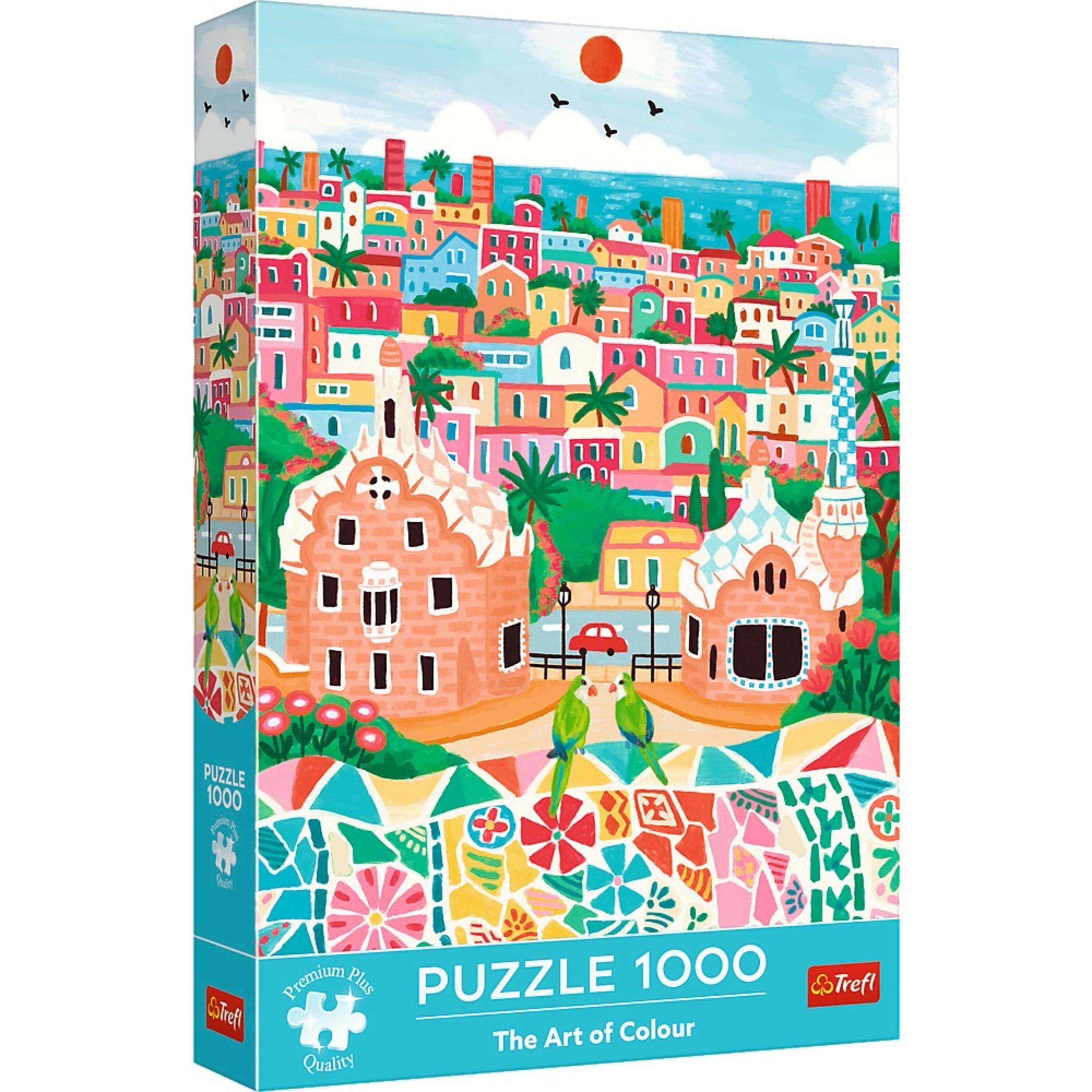 Trefl - Premium Plus 1000 Piece Puzzle - The Art of Color Barcelona, Spain