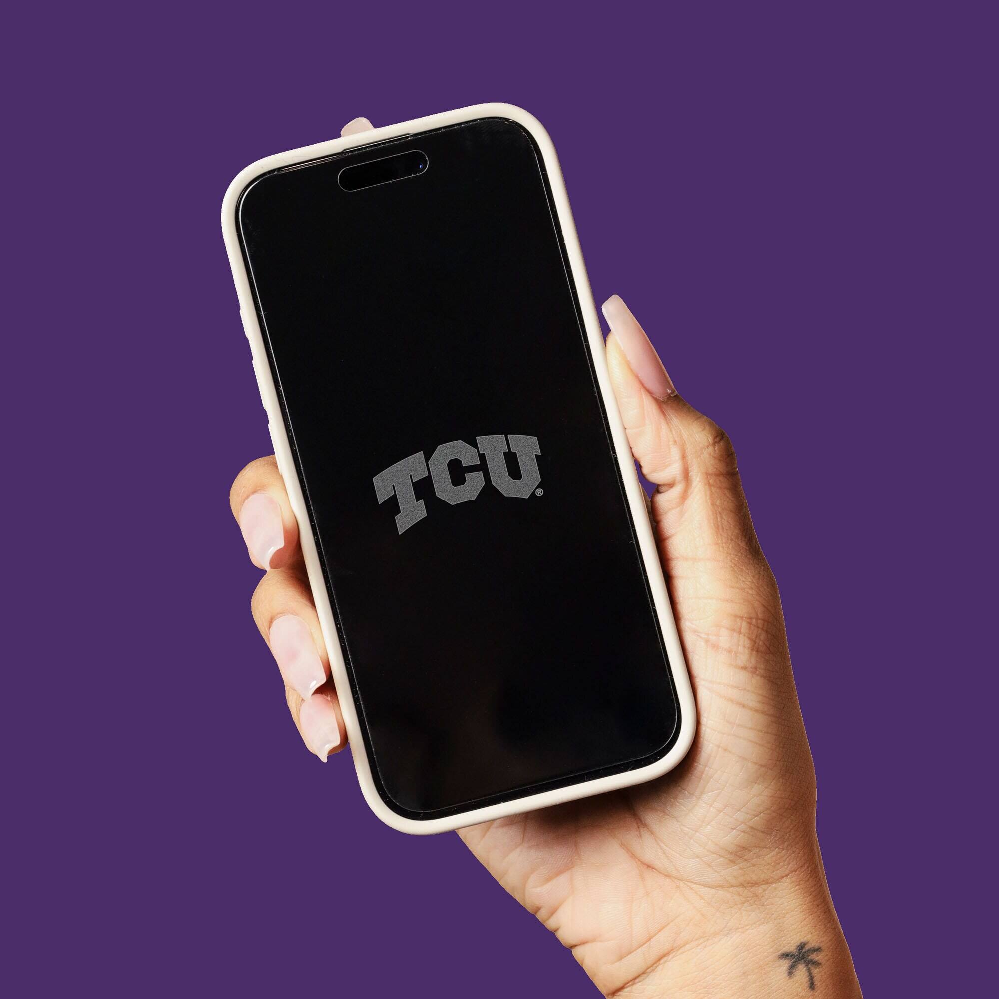 Alt View 3. Screen Skinz - TCU Horned Frogs Clear iPhone Screen Protector - 17 - Multicolor.