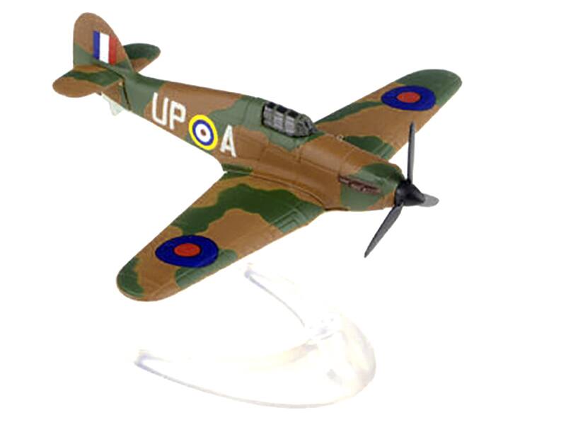 Angle. Corgi - Hawker Hurricane Fighter Aircraft "RAF" "Showcase" Series Diecast Model by Corgi - Multi.