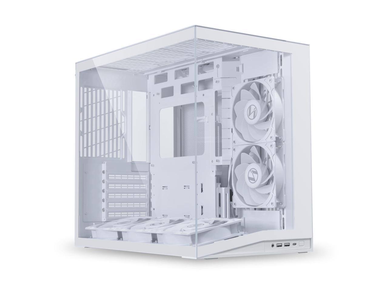 Alt View 7. Lian Li - LIAN LI O11D MINI V2 Flow | Compact ATX Mid-Tower | Panoramic View | 5 x 120mm Fans | White (O11DMIV2FW) - White.