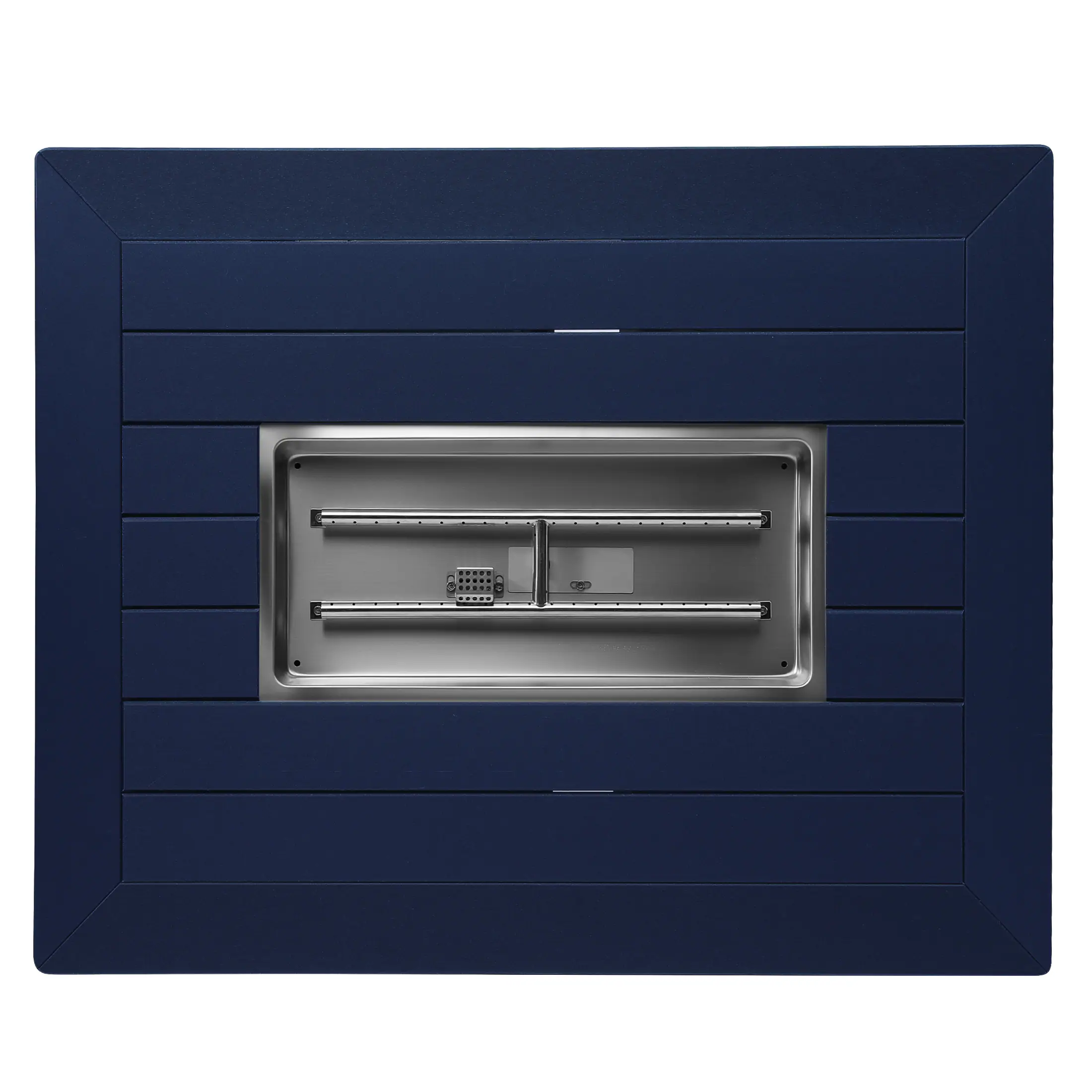 Alt View 2. WestinTrends - WestinTrends Helios 46" Modern Outdoor 55,000 BTU Patio Gas Propane Rectangle Deck Fire Pit Table - Navy Blue.
