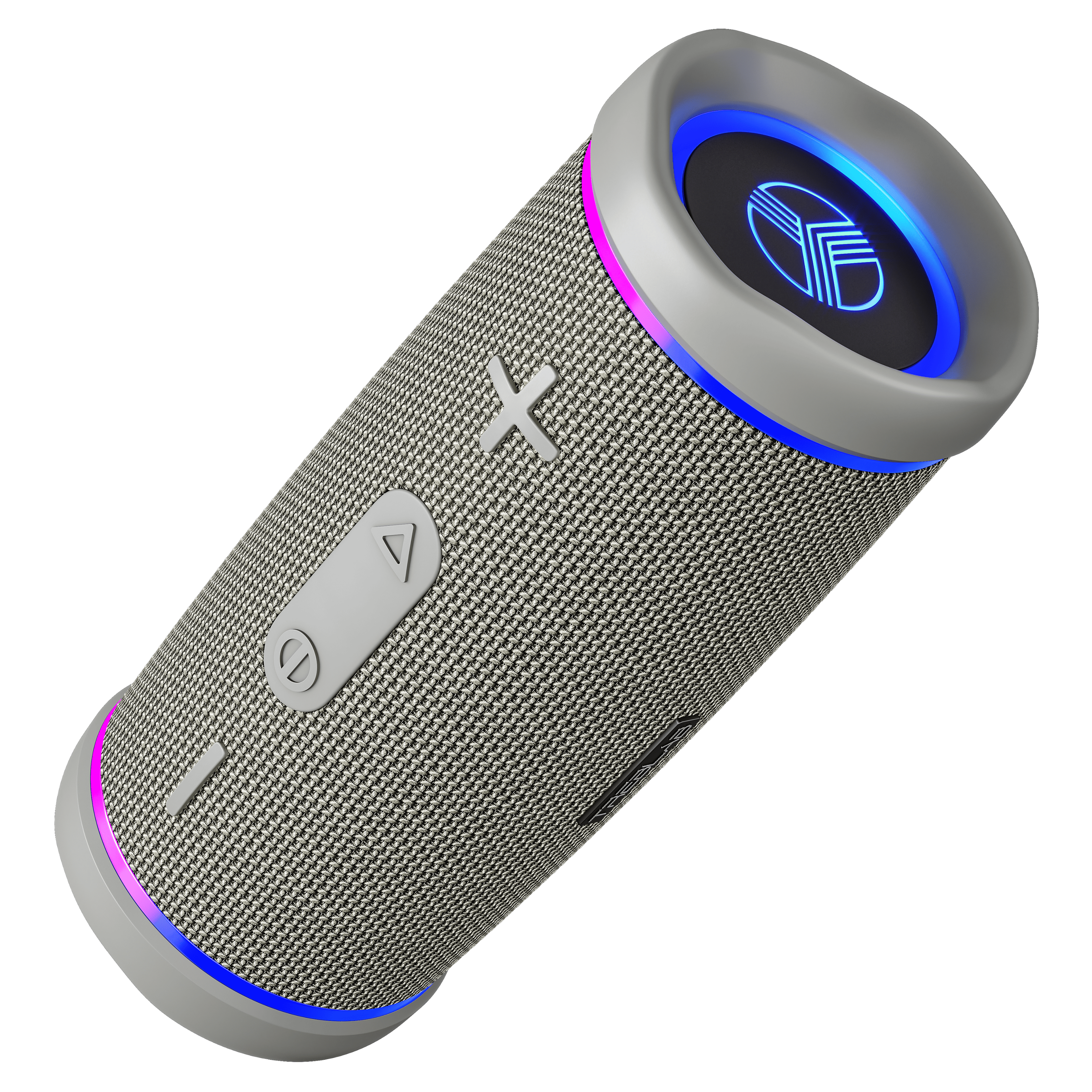 Front. TREBLAB - HD77 Premium Bluetooth Portable Speaker with Impactful Bass, 30W Portable Wireless Audio, 20H Battery, IPX7 Waterproof - Grey.