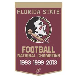 WinCraft - Florida State Seminoles 24" x 38" Wool Championship Banner - Multicolor