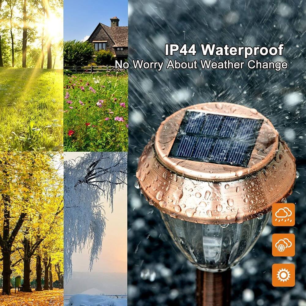 IP44 Waterproof  
No Worry About Weather Change