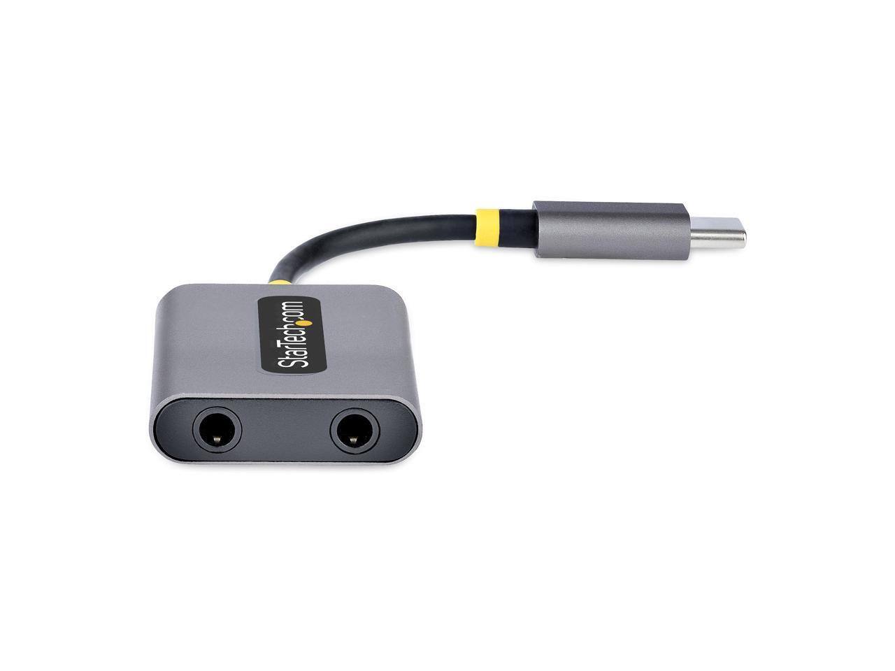 Alt View 2. StarTech.com - StarTech.com USB Type-C to 2x 3.5mm Audio Adapter USBC-AUDIO-SPLITTER.