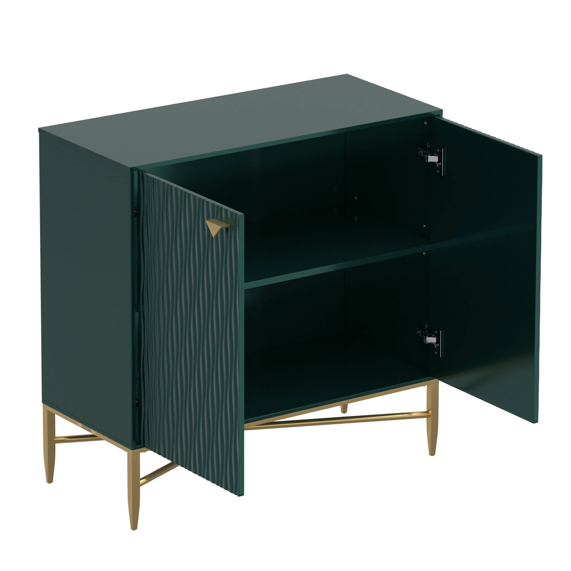 Alt View 7. Boyel Living - 2 Door Locker Accent Cabinet - Green.